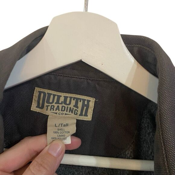 Duluth Trading Large TALL gray men’s jacket 100% cotton - Picture 4 of 4